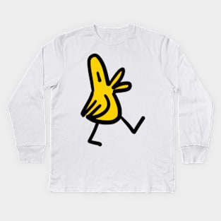 Walky Birb Kids Long Sleeve T-Shirt